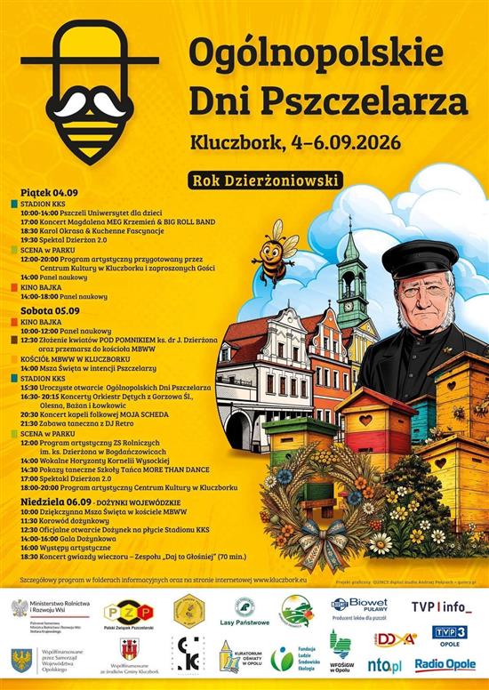 XLII Ogólnopolskie Dni Pszczelarza i 120 rocznica śmierci Ks. Dr J. Dzierżona - Kluczbork